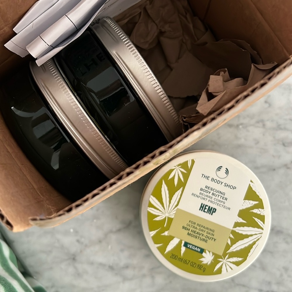 The body shop rescuing body butter unopened x 3 200ml
